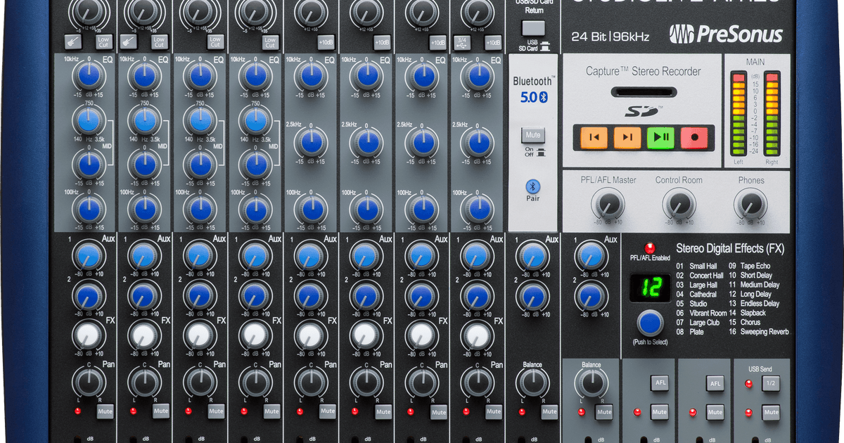 StudioLive® AR12c Analog Mixer – PreSonus